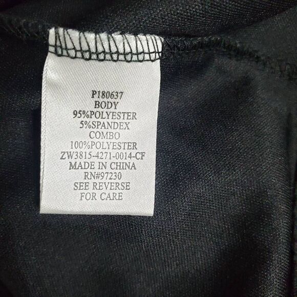 Crave Fame by Almost Famous Women’s Large Black Floral Lace Sleeveless Ruffle Bl - Picture 6 of 7